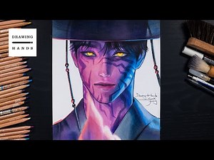 Drawing KPOP Demon Hunters - Jinu (케이팝 데몬 헌터스 - 진우 그리기) [Drawing Hands]
