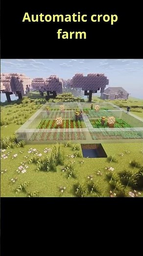 Unlimited Crops with This Villager Farm! 😱crop farm rander #minecraft #minecraftfarm