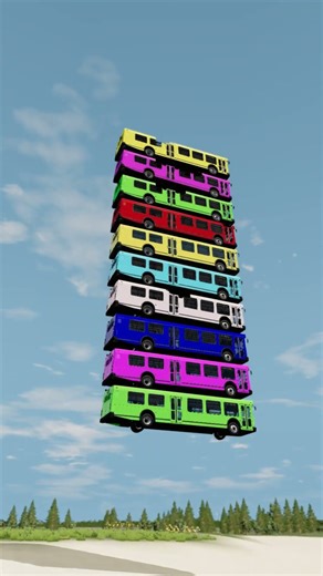 Crazy Rainbow Bus Crash Compilation 🌈🚌Subscribe