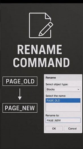 AutoCAD RENAME Command: The Secret to a Clean Drawing