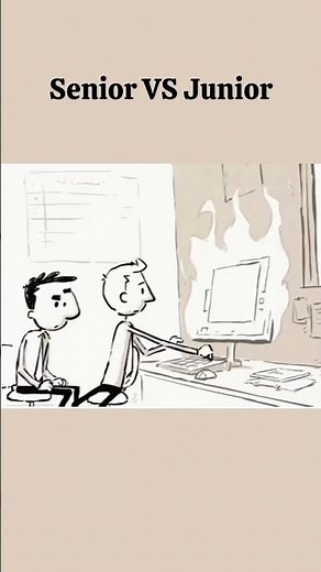 😂 Senior VS Junior Developer | Funny Programming Meme #Shorts