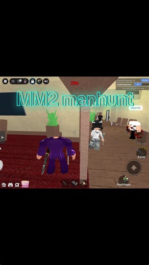 MM2 manhunt with @Ahmxd #mm2 #mm2manhunt #manhunt #roblox #robloxmm2