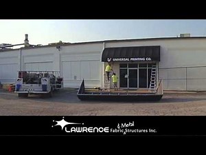 Universal Printing Entrance Canopy Install