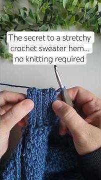 How to Crochet Ribbing with Slip Stitches (BLO) #crochet