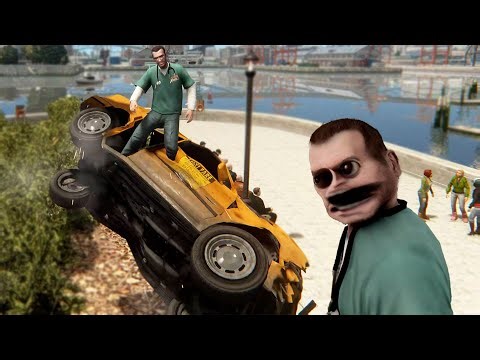 In traffic at a speed of 9999999, can the taxi take you to the navigation point? - GTA4