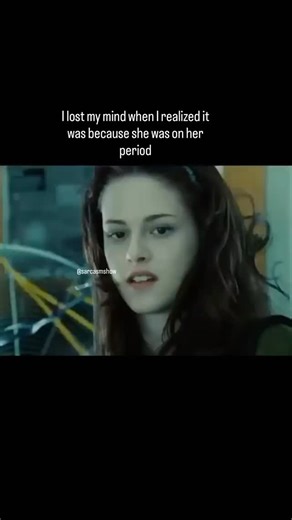Sarcasmshow on Instagram: "This is from “Twilight” (2008), the biology class scene where Edward reacts to Bella’s scent. Facts: Filmed in 44 days on a $37M budget, grossed $408M. Robert Pattinson wrote two soundtrack songs. The blue filter creates the moody Pacific Northwest vibe. The “period” theory is a fun fan joke, not canon."