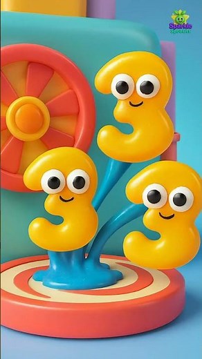 Numbers Factory 🔢 | Learn Counting 1 to 5 for Kids in 50 secs