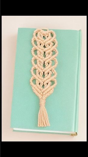 ❤️ Easy Heart Macramé Bookmark – DIY Tutorial #shorts #macrametutorial #diy #macrame #handmade