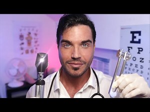 ASMR | DETAILED PHYSICAL EXAM | Male Doctor Check Up Roleplay [WHISPERED] Ear/Eye/Cranial Nerve Exam