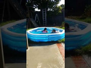 Backyard pool fun
