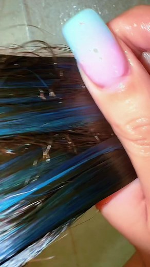 Blue Peekaboo Hair Color Ideas for a Bold Look