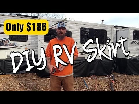 Cheap DIY RV Skirting Under $200