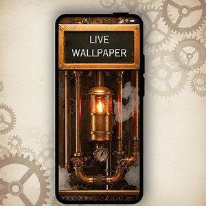 Steampunk Clockwork Live Wallpaper: Looping Android & Ios Background - Etsy