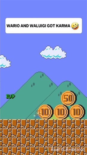 Invinsible Mario stole Wario's coins and blame it on waluigi