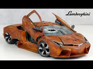 Restoration Lamborghini Reventón Abandoned Supercar Restore model car