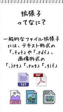 IT豆知識シリーズ⑥ファイル拡張子 #パソコン初心者 #ファイル