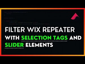 WIX Multiple Filter: How To Filter WIX Repeater Using Selection Tags and Slider Elements