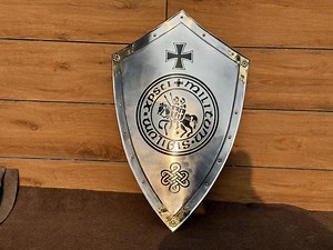 Personalized Templar Shield | Battle Knight Crusader Medieval Heater Shield - Etsy