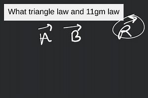 What triangle law and 11gm law... | Filo