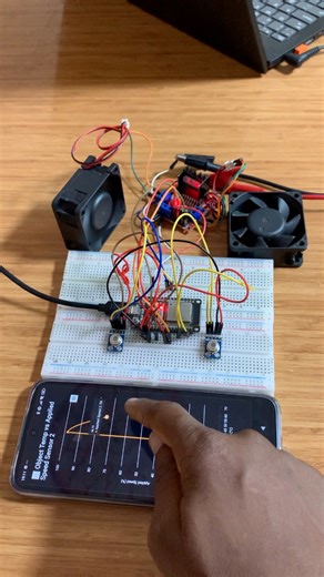 ESP32 Dual-Fan Controller | Auto & Manual Modes with MLX Sensors | Upload Ideas with Itamar