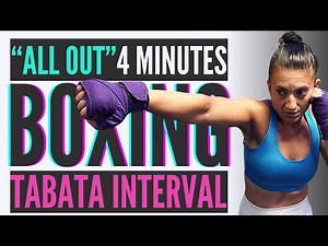 "ALL OUT" 4 Minutes BOXING TABATA Workout // SYLVIA NASSER