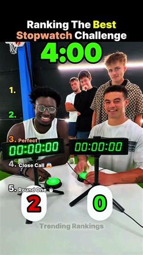 Ranking funniest stopwatch challenge moments ⏱️ #shorts #usa