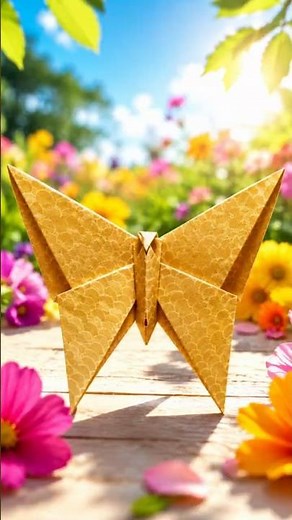 Origami Schmetterling einfach falten