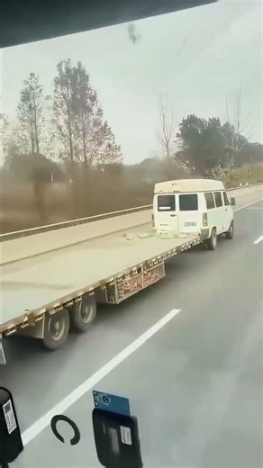 Shocking! This small car is actually pulling such a huge trailer?
