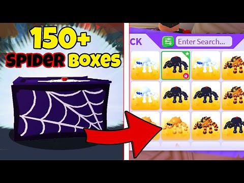 I Opened 150+ Legendary SPIDER BOXES & Got.. 🕷️ (Adopt Me)