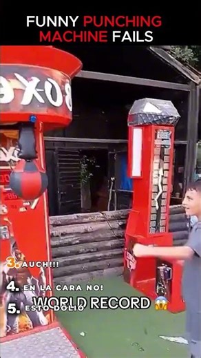 Top 5 punching machine FAILS 😂 (esperá al #1) #humor #top5 #gracioso
