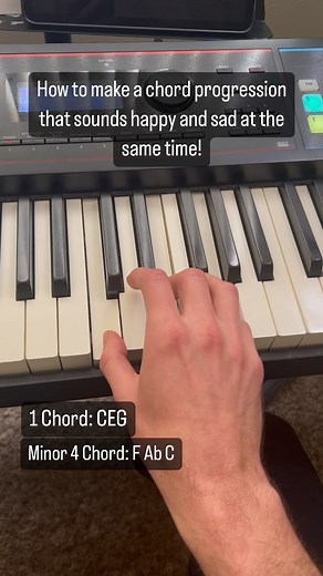 How to write more interesting and better chord progressions on piano by using borrowed chords! Borrowed chords are when you use a chord that is not part of the original key you are working in. #pianolessons #pianochords #chordprogression #beginnerpiano #musiccomposer | Digital Piano School