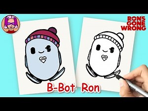 How to Draw B-Bot Ron | Ron's Gone Wrong