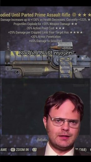 Bloodied builds #fallout #memes #shorts #falloutmemes