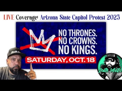 LIVE ON SCENE: “No Kings” Protest at Arizona State Capitol — Phoenix, Oct 18