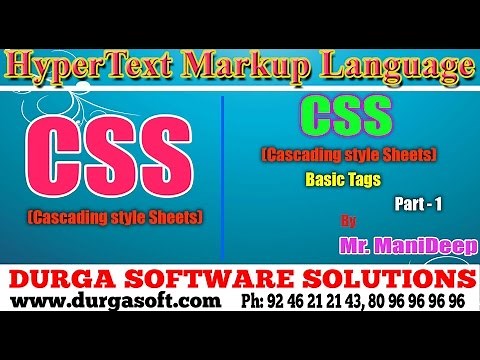 HTML||CSS Basic Tags Part- 1 by Manideep