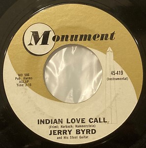 Jerry Byrd And His Steel Guitar - Indian Love Call / Theme From Adventures In Paradise
