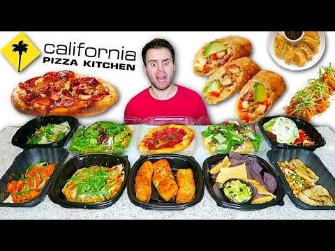 Trying California Pizza Kitchen FULL APPETIZERS MENU! $100 Taste Test!