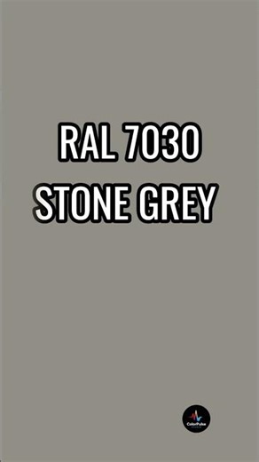 RAL 7030 Stone Grey – warm natural grey | modern interior color #design #ralcolors #industry#grey