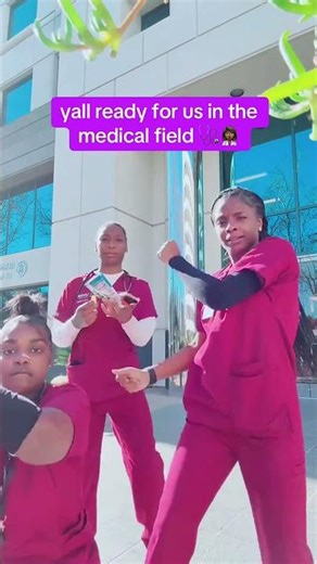 Future Healthcare Professionals Dancing in Scrubs#HealthcareHeroes #FutureNurses
