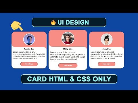 🔥(NEW) How to Design a Beautiful Card using HTML and CSS
