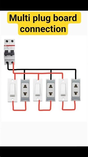 electric multi plug connection diagram👍🔥.#electrical