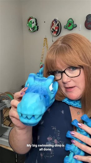 🎨 Stephi Makes 3D 🎨 on Instagram: "Loving these huge Dino skeletons! Another amazing model from @flexifactory #3dprinting #3dprintinglife #dino #dayi̇nmylife #mosasaurus"