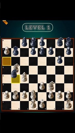 Chess game play Level 1 simple game Beginner