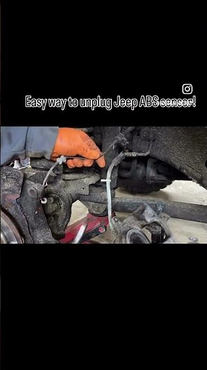 Easy trick to disconnect stubborn ABS sensor wire on jeep JK!