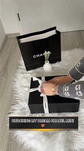 Unboxing My Dream Chanel Mini 🤎✨ #shorts