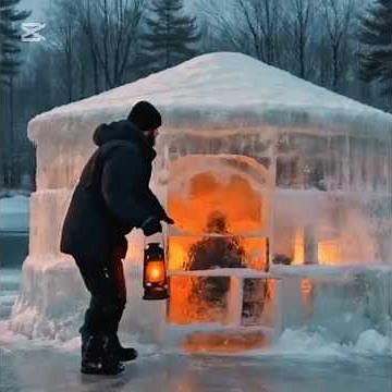 Alone Against Nature: Building a Warm Ice Shelter in Extreme Cold ❄️🔥 Survival Skills
