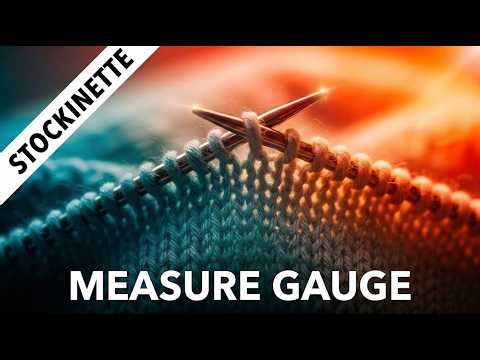 How to Count Gauge in Stockinette Stitch