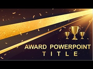 Corporate Gold Awards Ceremony PowerPoint – Elegant Black & Gold Presentation Slides