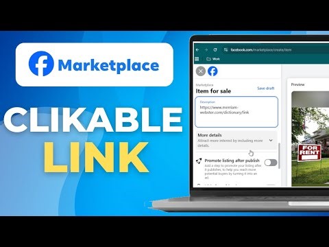 How To Add Clickable Link To Facebook Marketplace (2025) | Full Guide