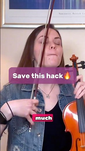 Great hack for playing violin pizzicato #violin#violintips#violincover#vibrato